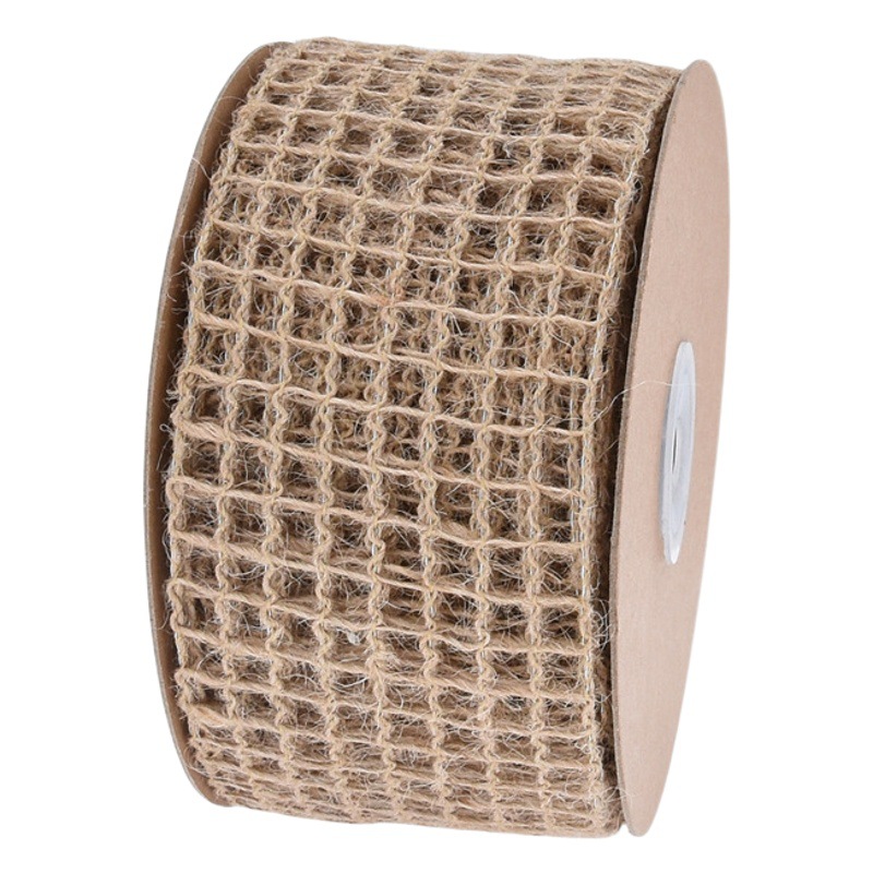 Amazon clásico natural jardinería hueco cinta de cáñamo Garland arco material red de pesca cinta de cáñamo 9 hilos de alambre de hierro