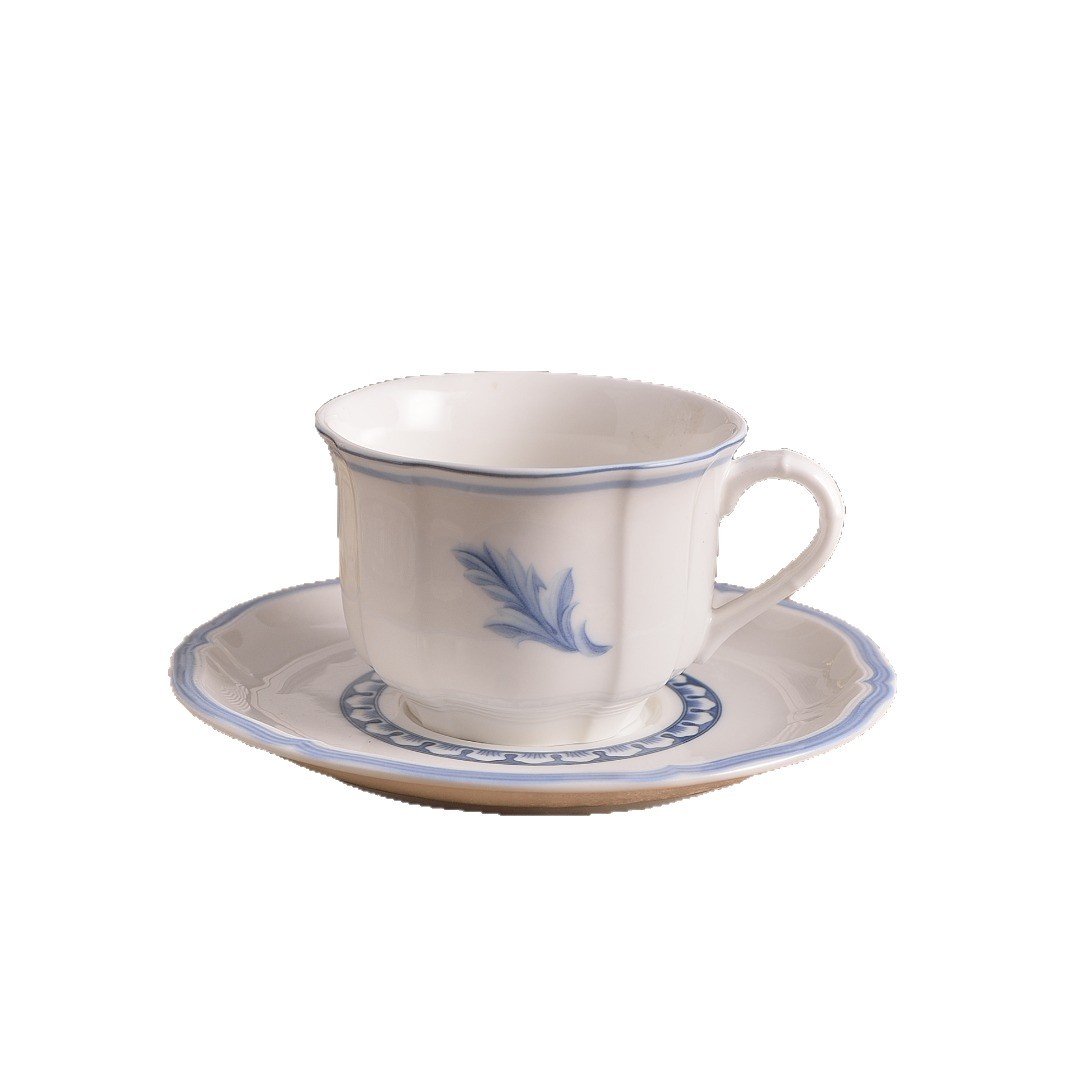 Coffee tea cup, dinner plate, tableware, set, french style