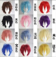 Dành riêng cho các mẫu đa năng xuyên biên giới, tóc giả ngược Nam, Bộ tóc giả Anime cos wigs, cosplay, ngược ngắn