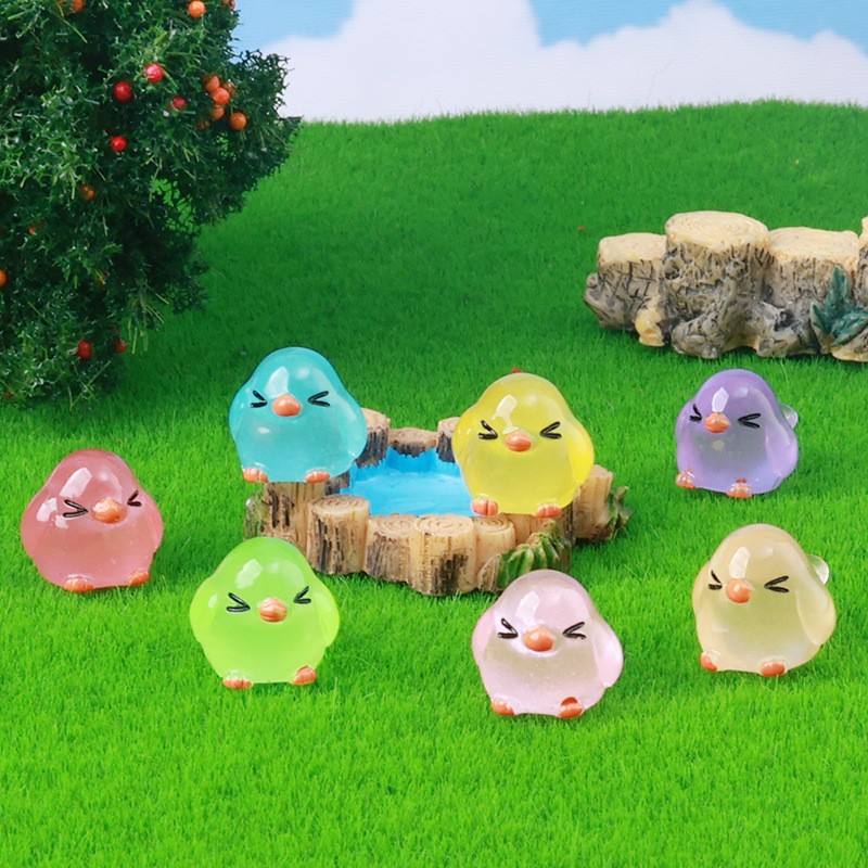 윙크하고 귀여운 새, 야광 믹스