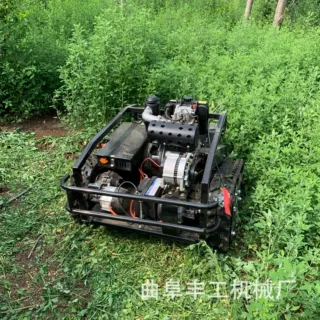小型多功能除草机自走式四驱遥控割草机果园大棚开荒除草碎草机