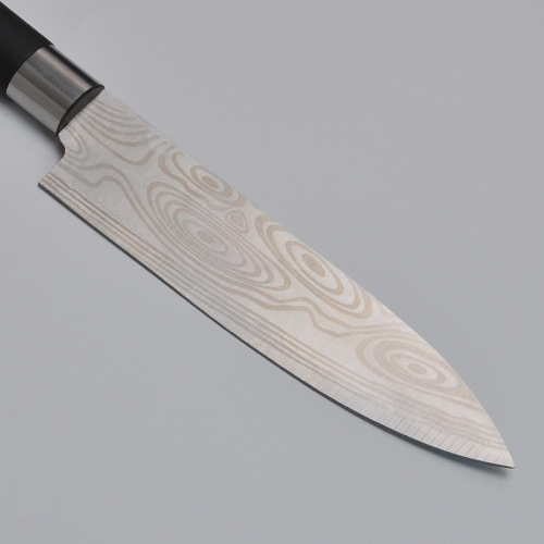 Damascus Laser Engraved Kitchen Chef Knife Full Steel High-Grade Home Use Dorm Pattern Steel Sharpened Cutting Magic Tool