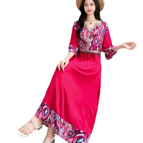 ethnic retro beach dress from Yunnan province