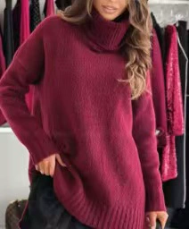 Rose red sweater single part