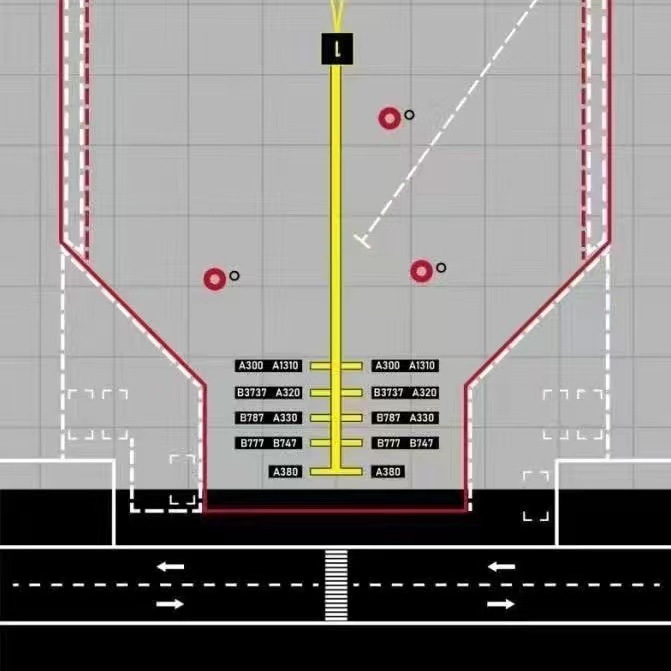 [Modelo de escenario] 1:400 simulación aeropuerto J-20 de pista de aviones delantal de combate pista puede ser empalmado