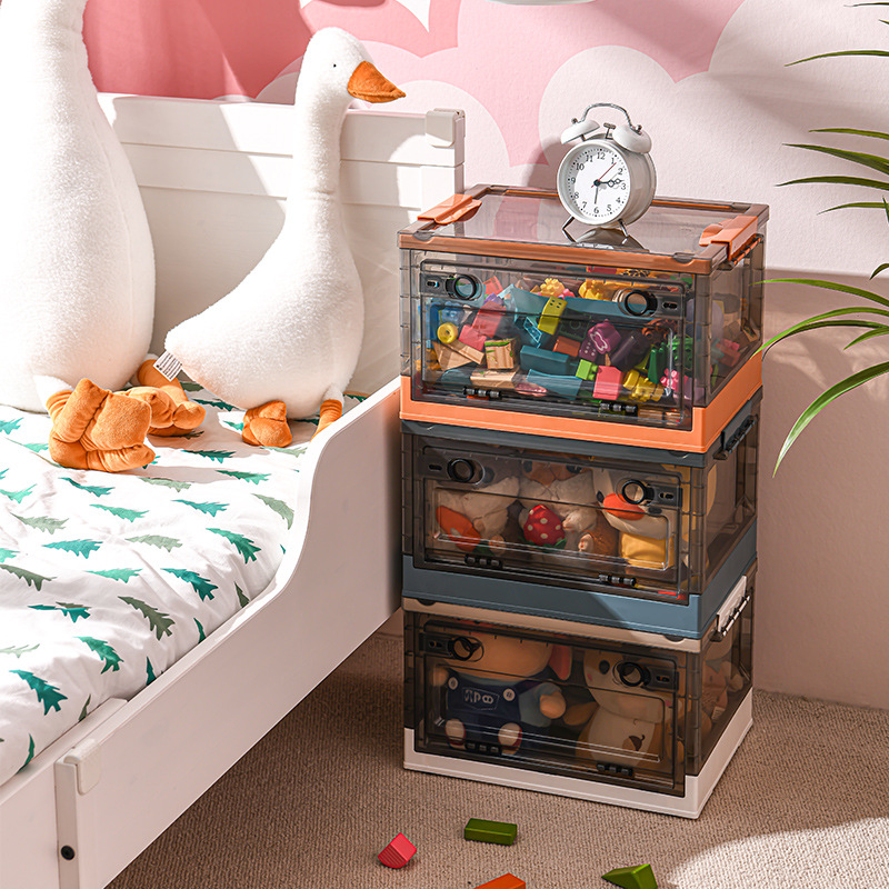 Пластиковый прозрачный ящик для хранения, игрушка, очень большая пластиковая коробка для хранения, увеличенная толщина