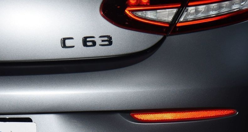 Mercedes-Benz AMG emblem, new E-Class and C-Class modifications, C43, C63S, E53, E63S, rear and side emblems, black modification decals