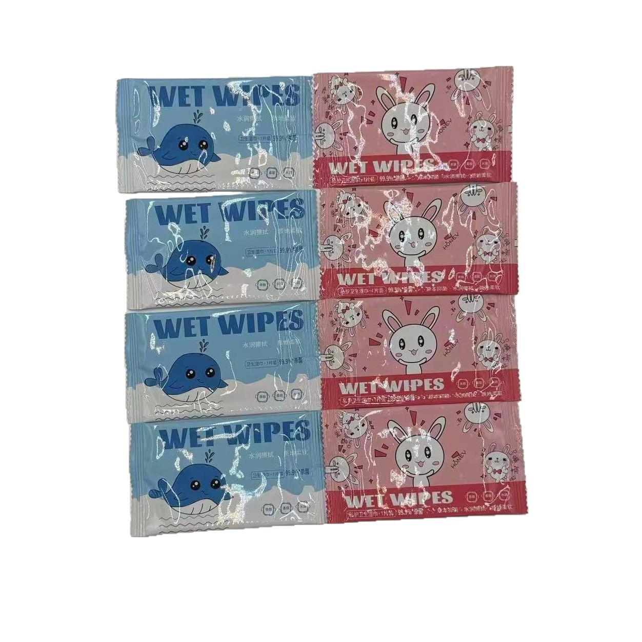 Disposable Single-Piece Wet Wipes Individually Packaged Portable Thickened Hand and Mouth Cleaning Baby Wipes Wholesale