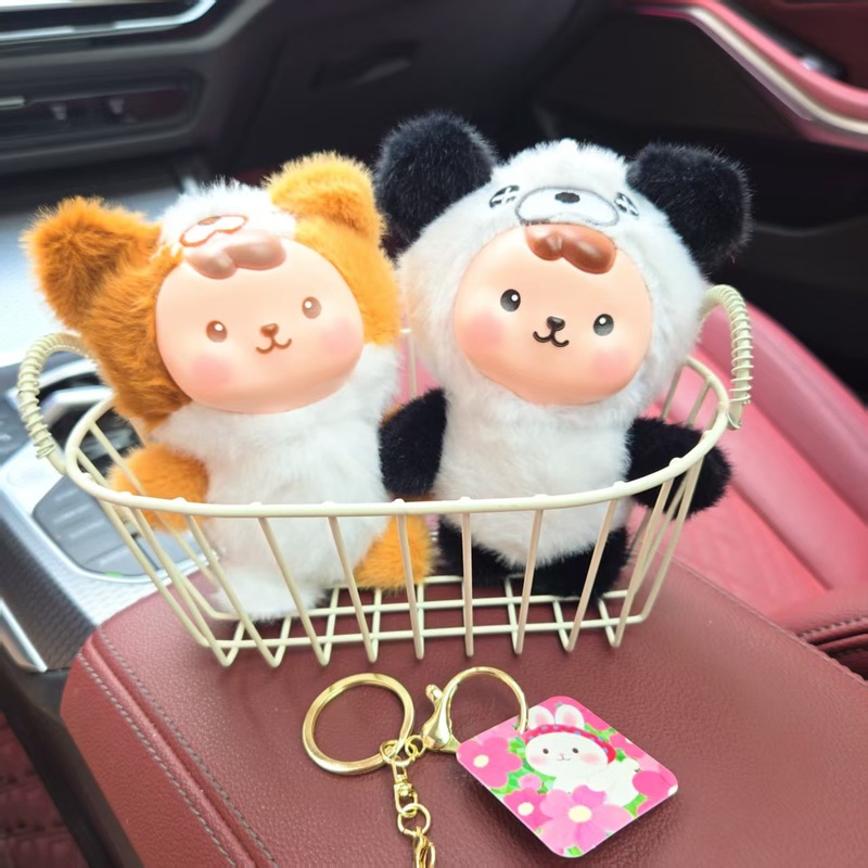 国境を越えた愛の萌えペットのぬいぐるみがかわいい小動物人形のバックパックのストラップアニメのぬいぐるみのキーホルダー|undefined