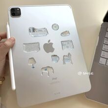 小红书ins韩系可爱台灯果冻贴纸立体高颜值diy手机平板电脑装饰贴