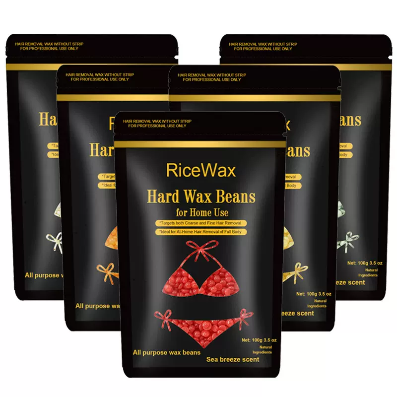 脱毛蜡豆100g袋装免撕纸硬蜡跨境专供去毛蜡温和持久脱毛不刺激