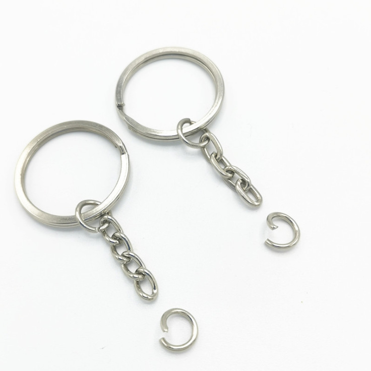 30フラットリング4ノットキーチェーンサークルアクセサリー人形ストラップキーホルダーDIYキーチェーン|undefined