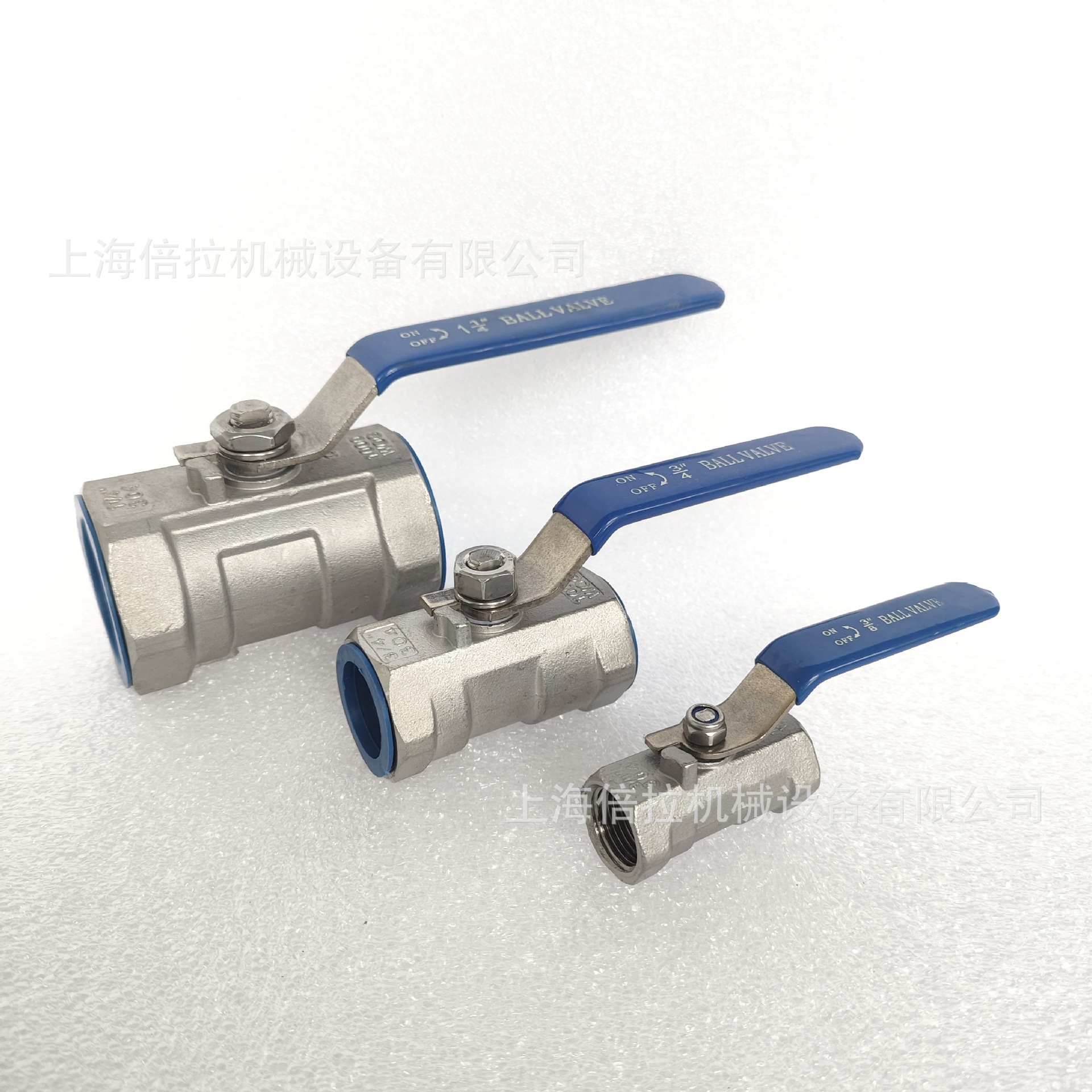 TENHEFLOW304不锈钢球阀开关两片式B201 1 1/2水管阀门