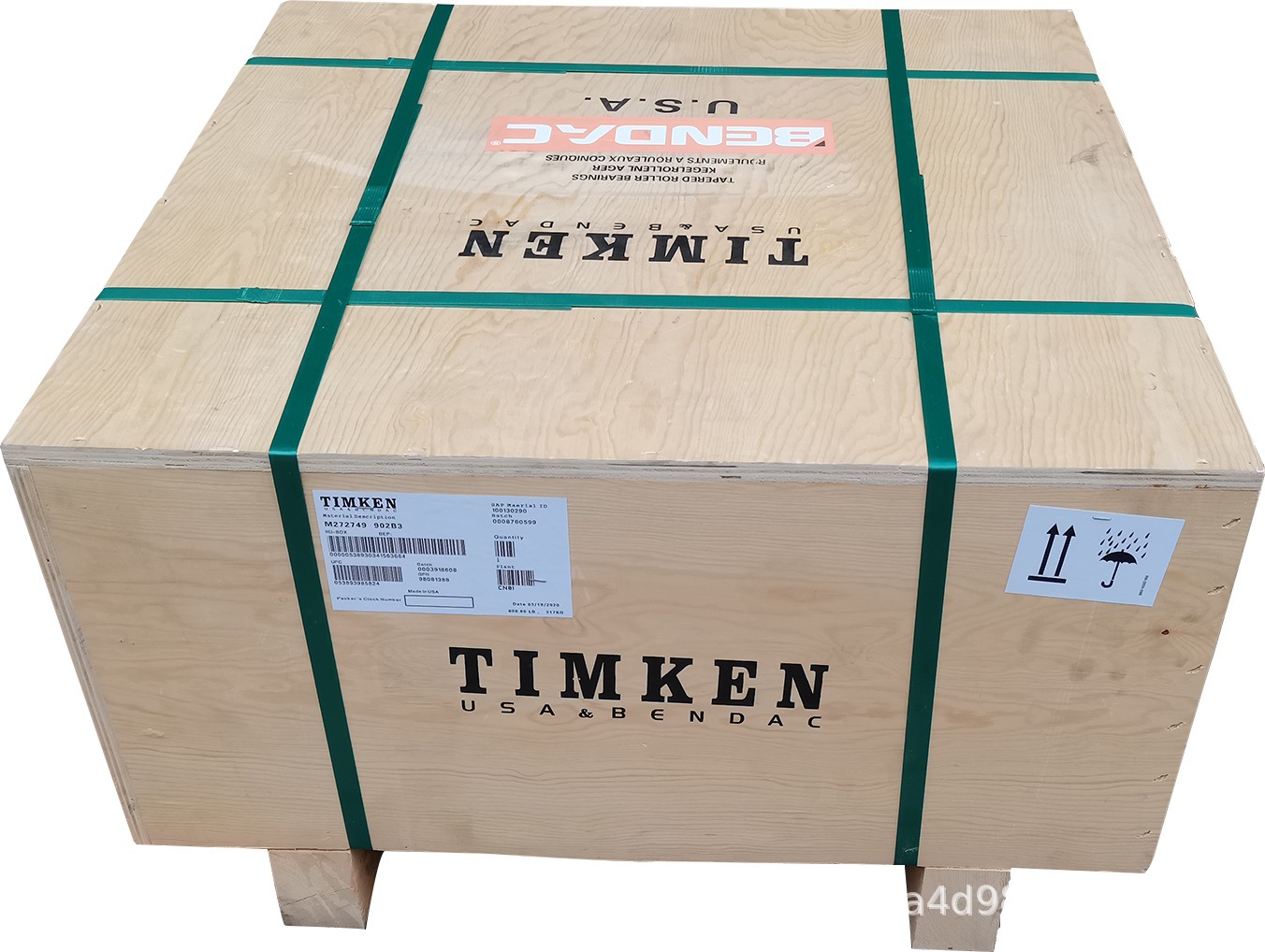 美国铁姆肯集团公司冲压钢板保持器圆锥滚子轴承EE243192-90031