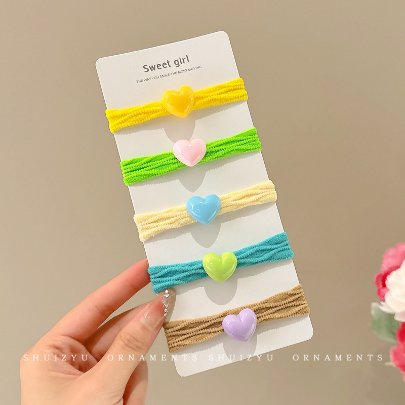 Papá Noel correa de goma para niños navideños vestido de cabello jardín de infantes bebé anillo de cabello de Navidad atmósfera accesorios