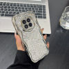 Dripped cream shell Huawei Mate50Pro mobile phone case flash powder Mate30e suitable for 40E electroplated silver all -inclusive