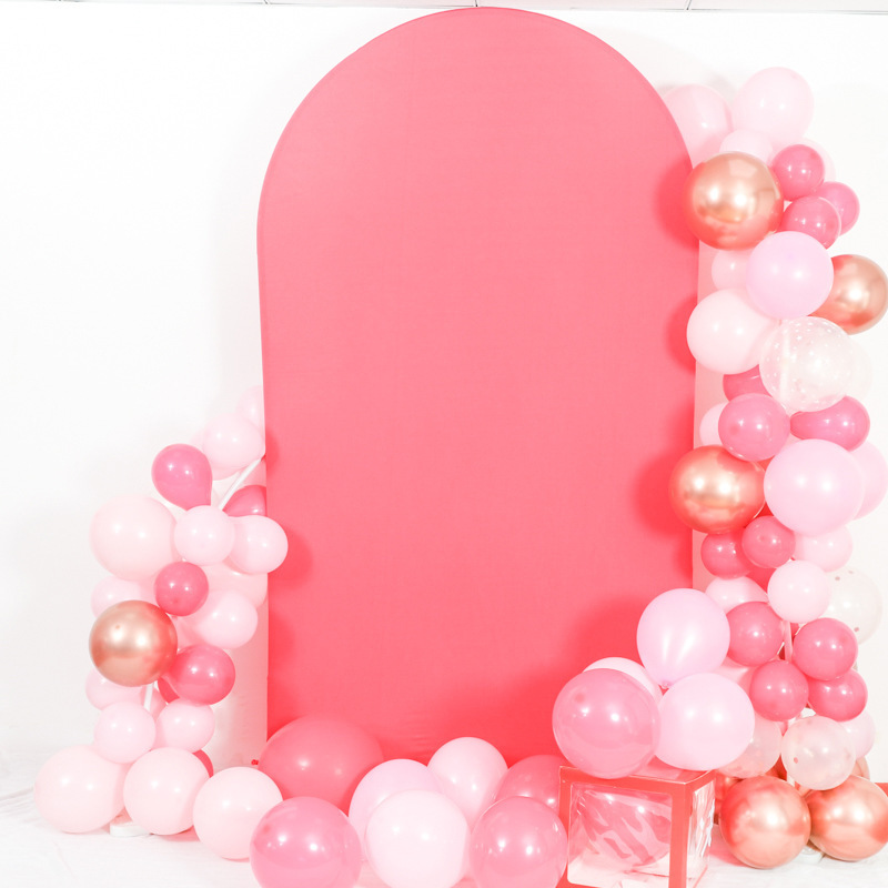 クロスボーダーストレッチビッグアーチ結婚式の背景布アーチカバー誕生日パーティー写真撮影布半円金属背景カバー|undefined