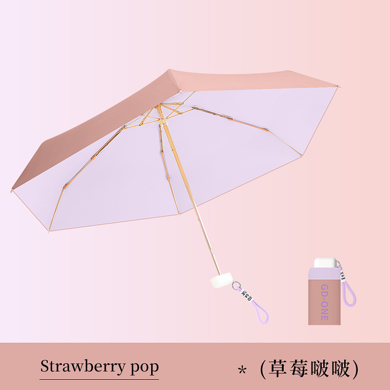小さな新鮮な 50% オフ 6 ボーンミニカラーグルーサンシェード傘日焼け止め晴雨兼用傘卸売日傘はロゴ広告を印刷できます|undefined