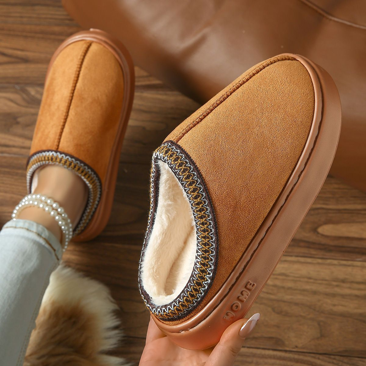 Zapatillas de algodón gatos transfronterizas de mujeres otoño y invierno domésticas impermeables impermeables impermeables silenciosas calentadas zapatillas de pelo de dibujos animados