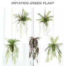 仿真花仿真植物藤条壁挂植物墙装饰杂草吊球吊兰居家装饰厂家批发
