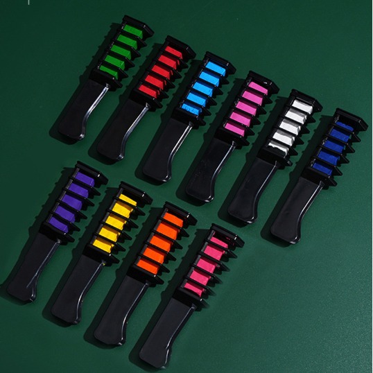 Comercio electrónico transfronterizo de 10 colores desechables tinte para el cabello peine de dientes traje de agente no es fácil de dañar tinte para el cabello palo de suministro de fábrica