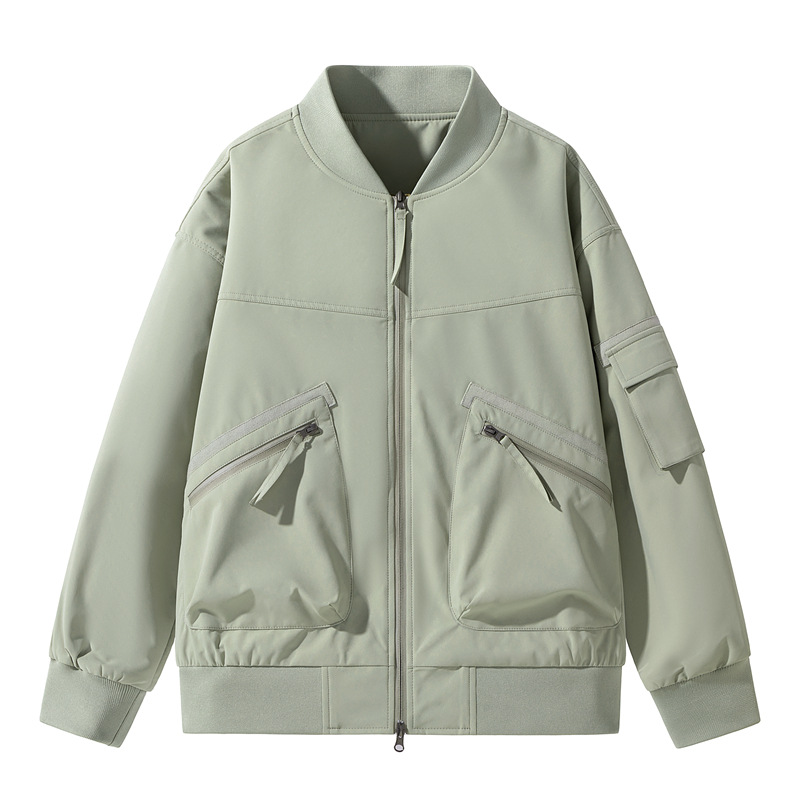 Chaqueta de piloto de hombre primavera y otoño tendencia suelta chaqueta de hombre chaqueta de béisbol de estilo americano