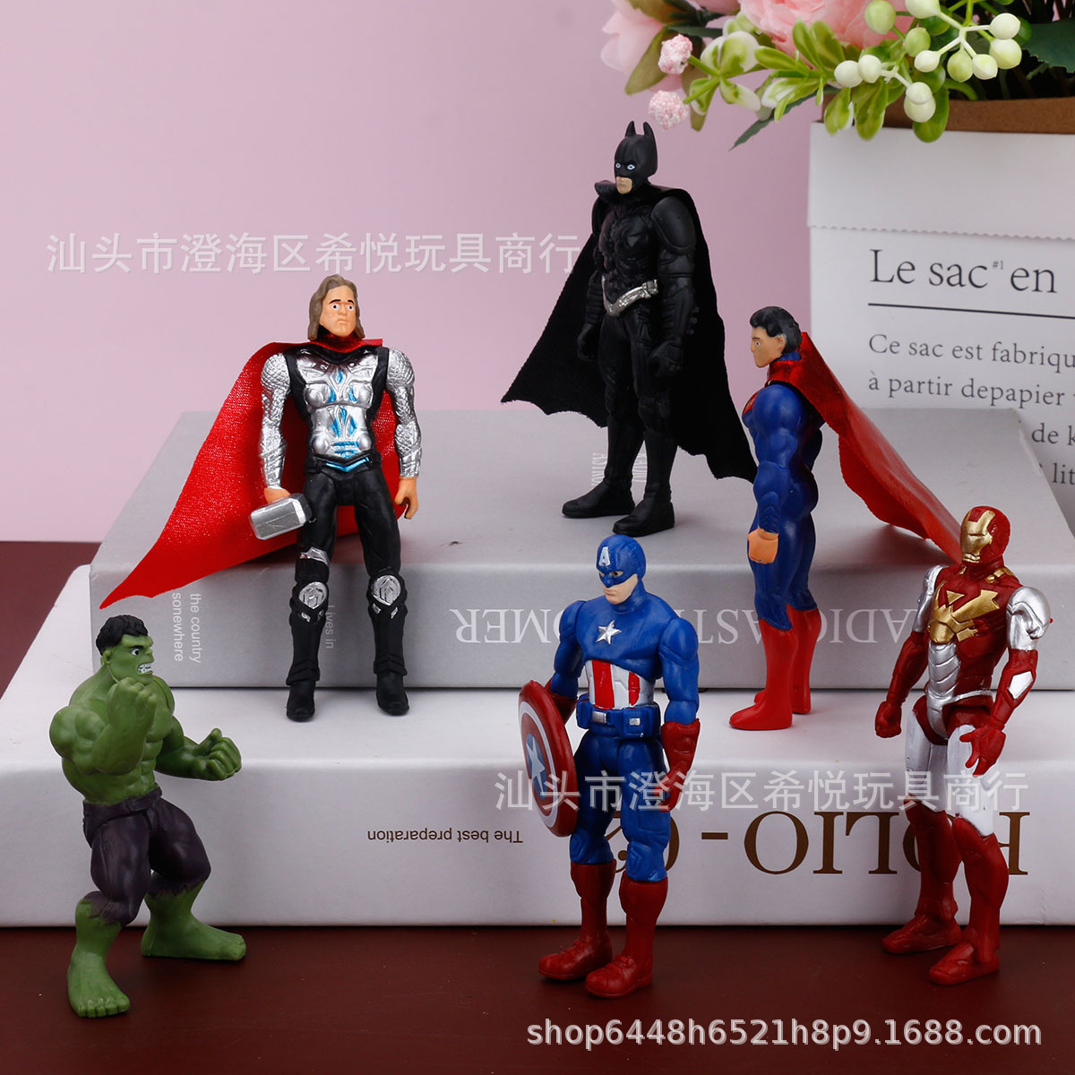 Creativa sólida venganza Superman decoración de la torta del equipo Americano héroe gigante Capitán