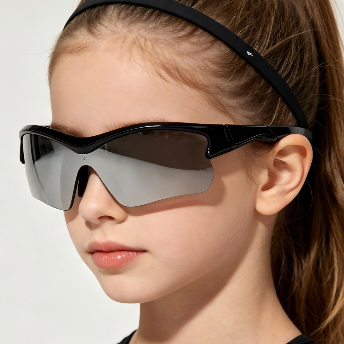 Gafas de ciclismo para niños, de media montura, coloridas, a prueba de viento, para niños y niñas, gafas de sol personalizadas estilo hip-hop.