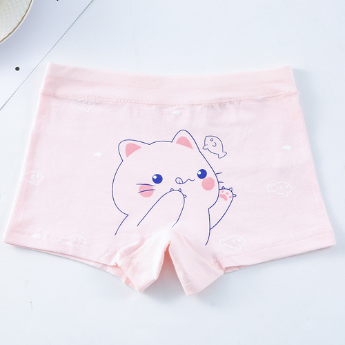 Wholesale children's underwear, pure cotton boxer safety pants, boxer shorts, small, medium and large, girls, students, babies, pure cotton