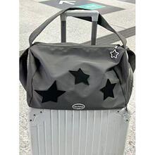y2k包包不规则星星银色瑜伽斜挎包单肩包女大容量健身托特包挎包