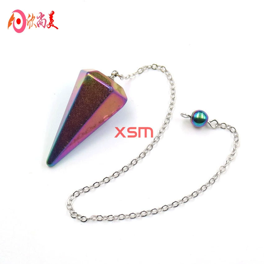 Natural water, hexagonal crystal, pendant, European style, for import, Aliexpress