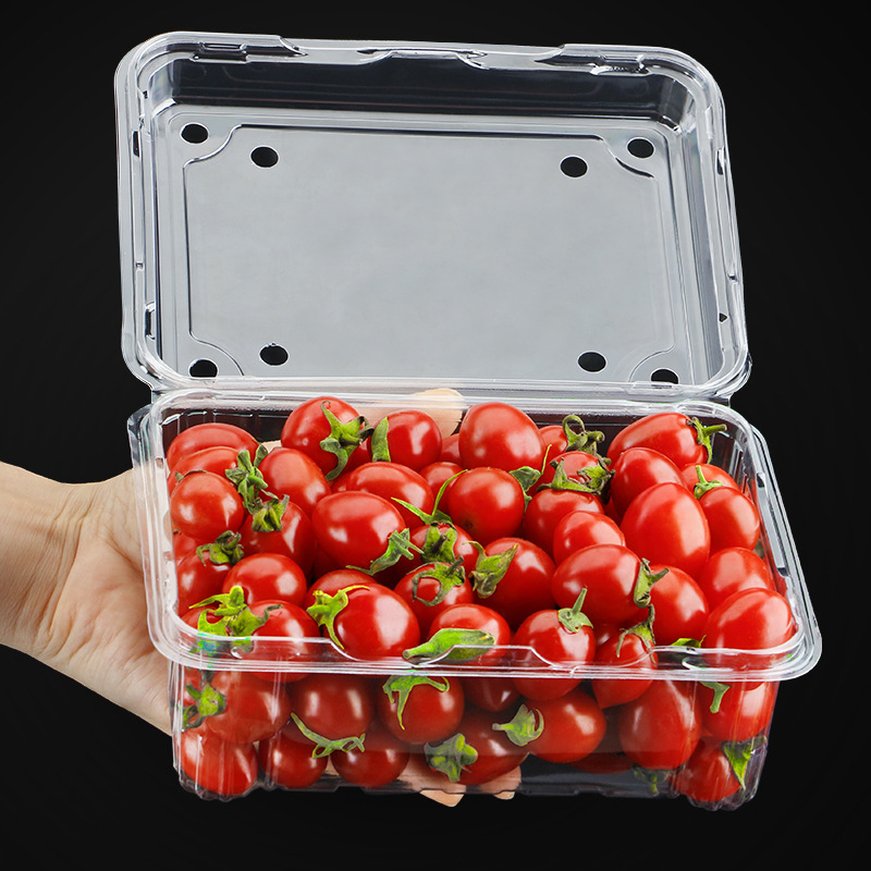 卸売り使い捨て透明果物包装箱は、抗圧PET果切箱の超専用スイカ包装箱を厚くする|undefined