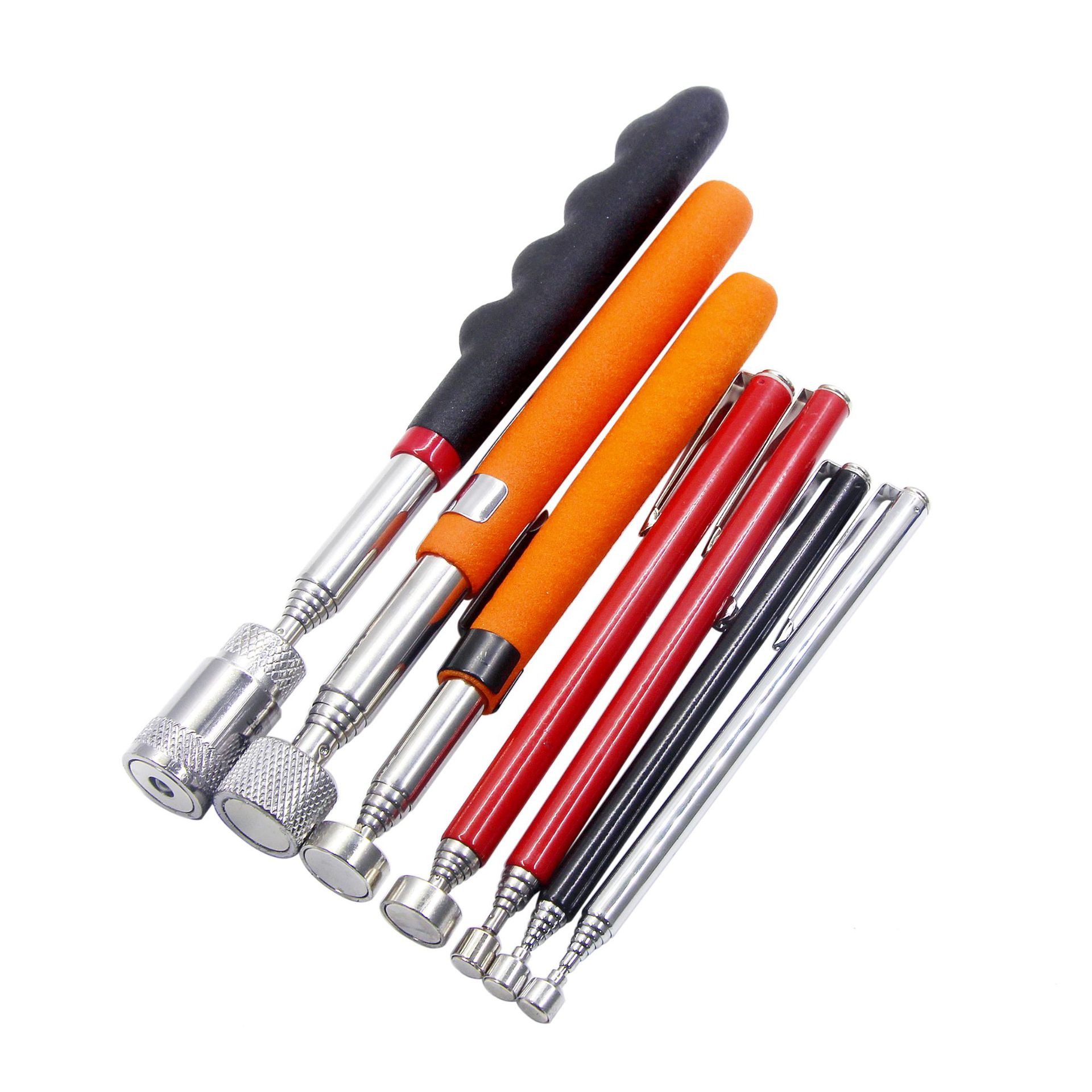 Varilla de succión de metal retráctil dispositivo de recogida magnética con barra magnética de luz herramienta de reparación de automóviles dispositivo de recogida de metal varilla de succión