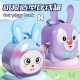 Cute large portable children's metal piggy bank with lock tinplate piggy bank cartoon children's storage box