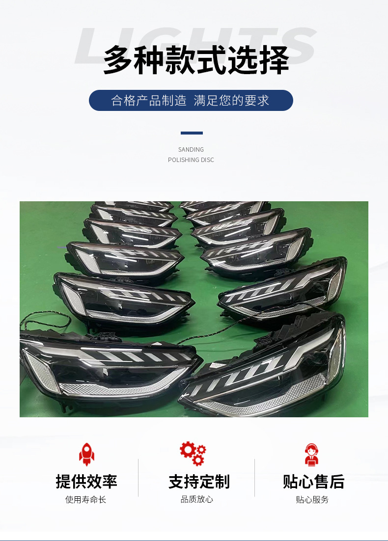 Suitable for 20-25 Model Audi A4Lb9 Matrix Headlight Assembly, Original Car Light Modification to High-End Led Daytime Running Lights