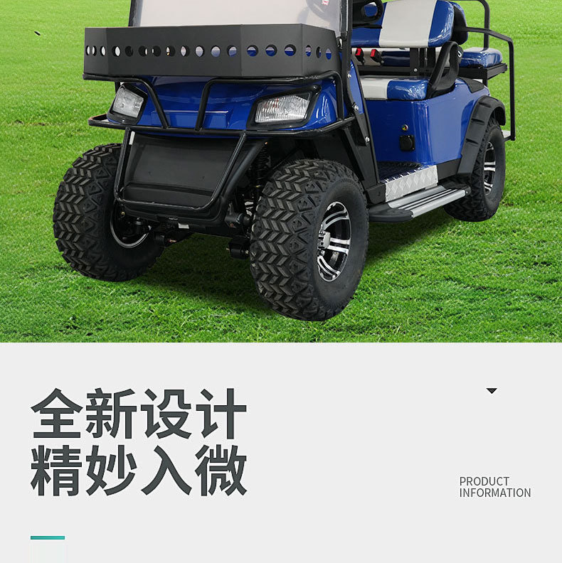 Golf Carts for Export to Tourist Attractions, Parks, Hotels, Airports; 4-Seater Electric Shuttle Vehicles; Electric Sightseeing Vehicles