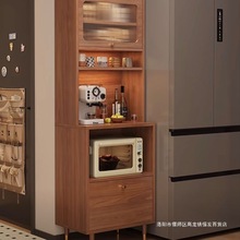 实木餐边厨房橱柜储物柜客厅小户型靠墙家用高柜收纳简约茶水一体