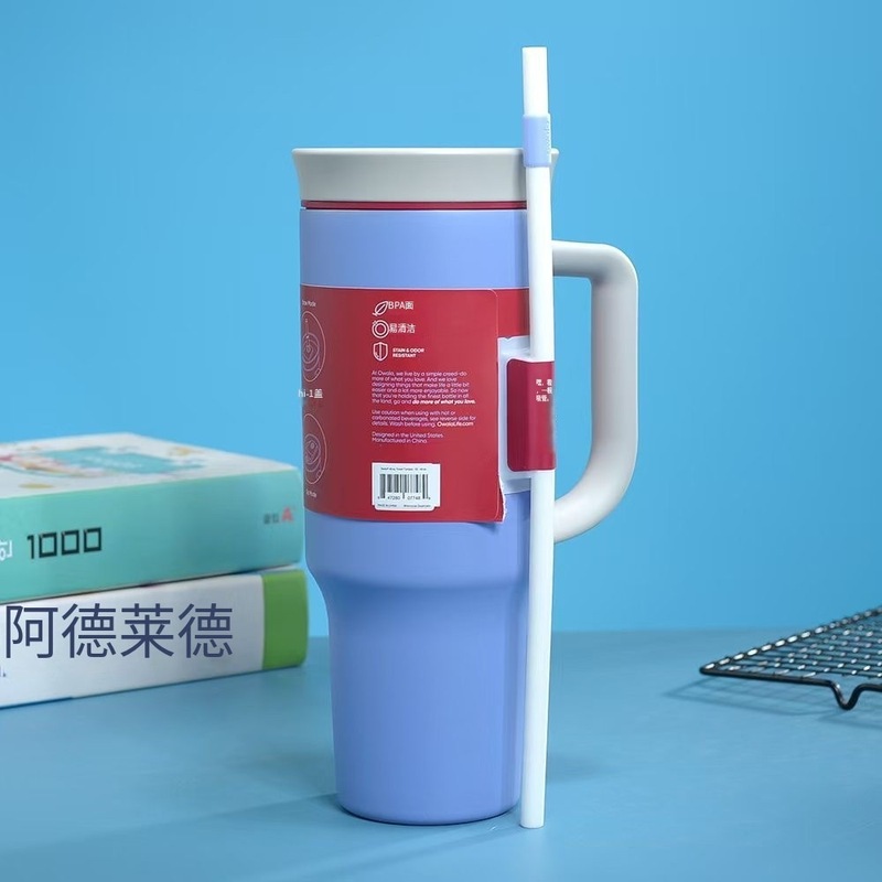 新款Owala双层真空保温杯40oz汽车杯 户外运动健身车载冷热吸管水|undefined