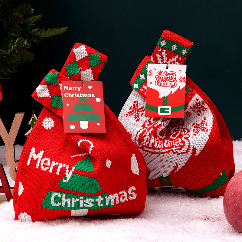 圣诞节苹果袋2025新款圣诞苹果包装袋子平安果礼品袋礼物现货批发