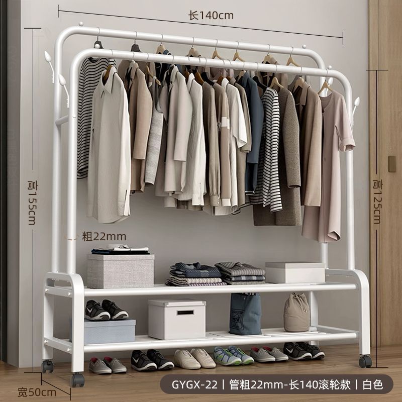 Percha de ropa doméstica piso de armario vertical nuevo tipo percha de gorra fortalecer el dormitorio piso de percha de ropa