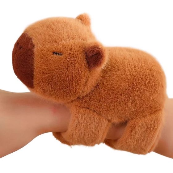 Shake Tone Same Kapibala Capybara Pop Doll Wrist Plush Toy Pat Doll Cartoon Pat Circle