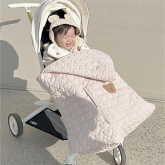 Korean children's cloak autumn and winter windproof blanket stroller blanket baby carrier waist stool windproof warm thickened cover