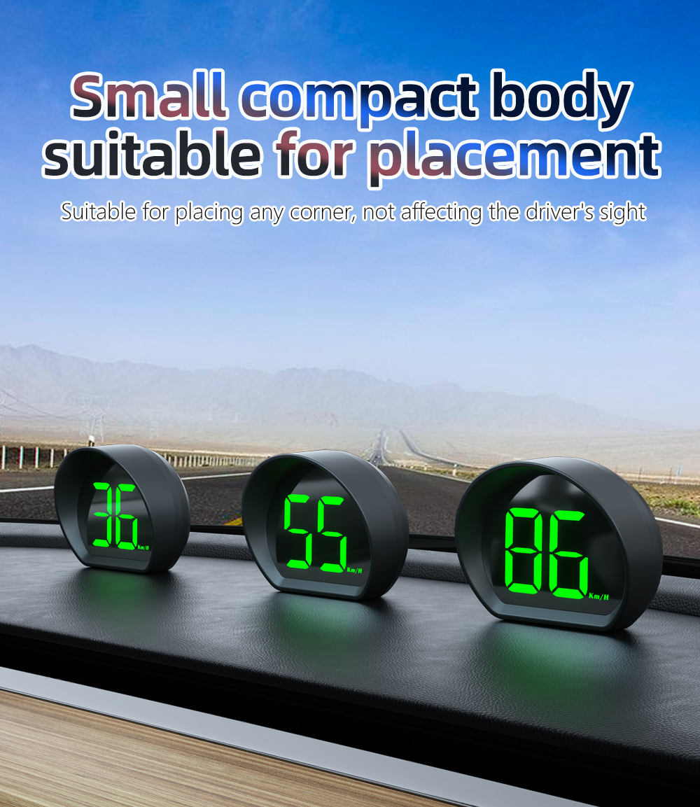 Smart X3 Car HUD Head-Up Display New Energy Instrument GPS Speedometer HUD Code Meter Dual-Mode GPS Beidou