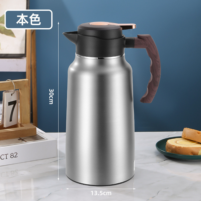304不锈钢大容量真空保温壶家用保温瓶商用咖啡壶冷水壶彩色茶壶|undefined