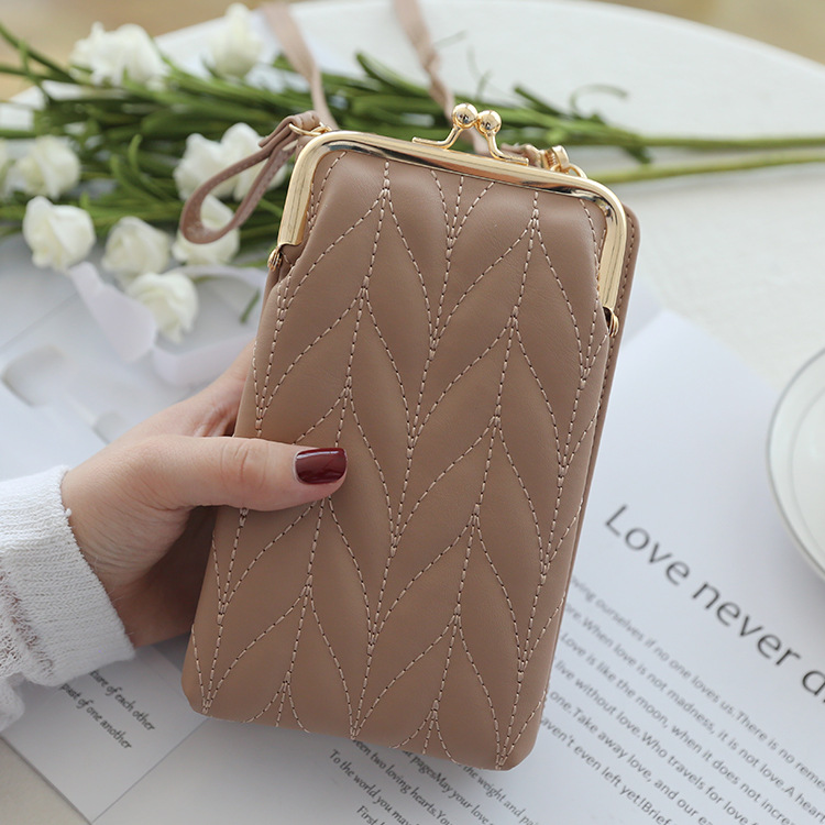 Monedero Elegante y Moderno, Nuevo Modelo de Verano Transfronterizo, Moda Coreana, Retro, Fresco, Bolso Bandolera para Teléfono Estilo Chanel