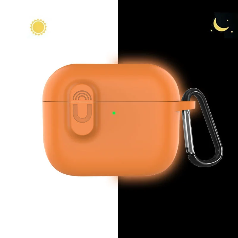Apple, compatible silicone headphones, magnetic protective case
