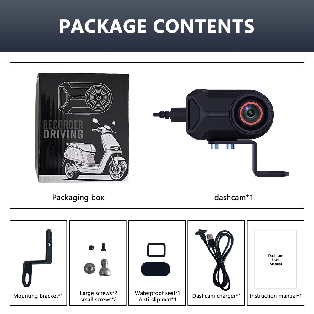 Cross-Border Wide-Angle Wifi Waterproof Outdoor Camera Cycling Recorder High-Definition Motorcycle Driving Recorder