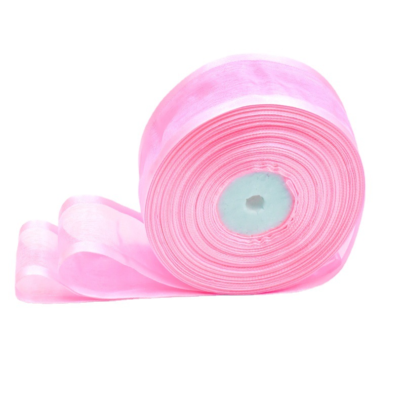 넓은 눈 리본 투명 리본 리본 리본 리본 리본 꽃 케이크 선물 포장 DIY 장식 활