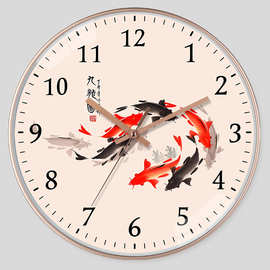 8英寸20CM静音挂钟创意时尚现代家用时钟客厅简约钟表wall clock