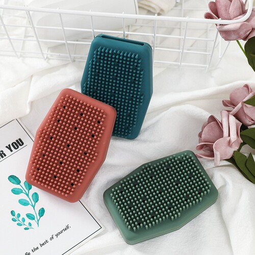 Pet bath brush, bath gloves, shampoo, hair and bath rub, baby cat and dog massage brush, silicone bath brush